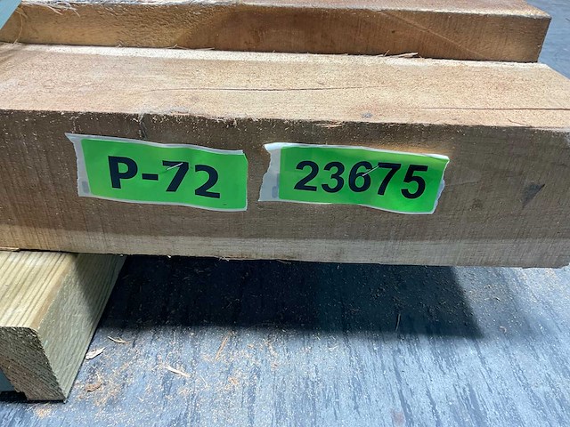 Teak balk 230x12-17 cm (9x) - afbeelding 7 van  8