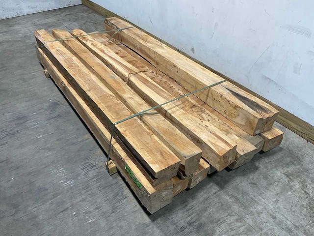 Teak balk 230x13-16 cm (11x) - afbeelding 1 van  8