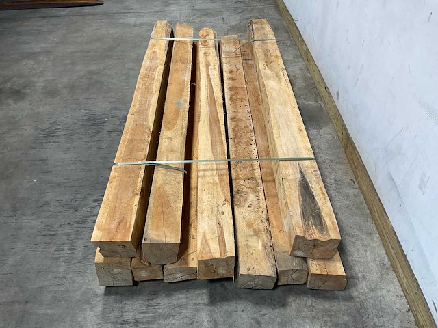 Teak balk 230x13-16 cm (11x) - afbeelding 3 van  8