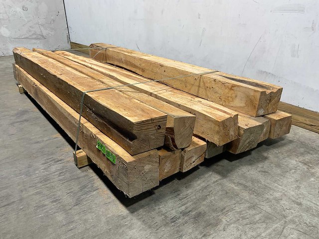 Teak balk 230x13-16 cm (11x) - afbeelding 4 van  8