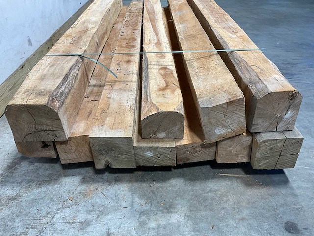 Teak balk 230x13-16 cm (11x) - afbeelding 5 van  8