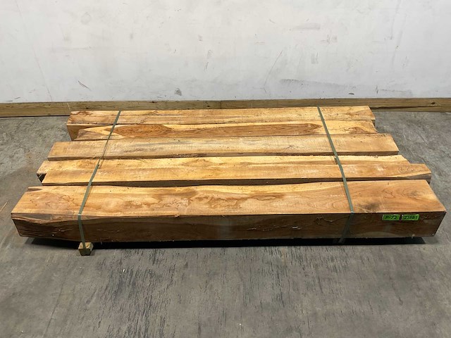Teak balk 230x13-26 cm (6x) - afbeelding 2 van  7