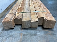 Teak balk 230x13-26 cm (6x) - afbeelding 6 van  7