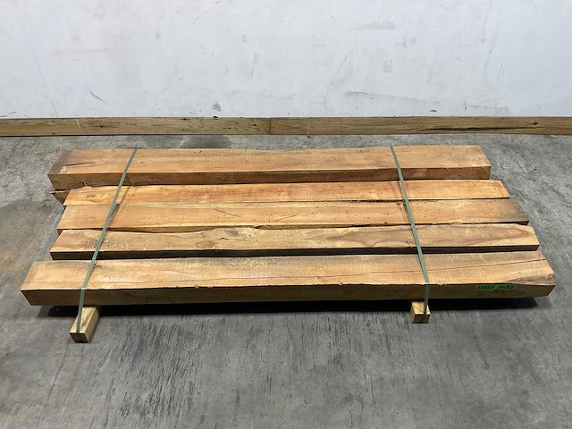 Teak balk 230x15-23 cm (5x) - afbeelding 2 van  8
