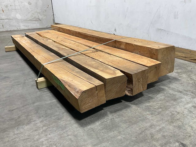 Teak balk 230x15-23 cm (5x) - afbeelding 4 van  8
