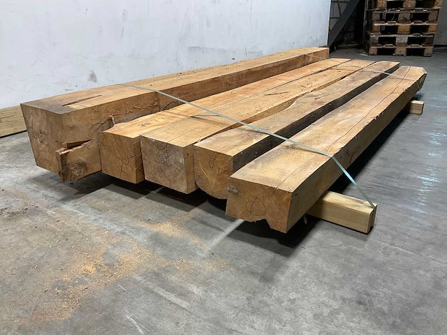 Teak balk 230x15-23 cm (5x) - afbeelding 6 van  8