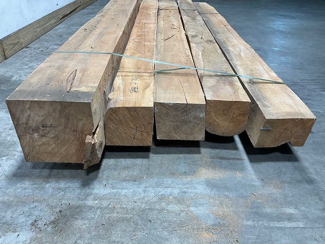 Teak balk 230x15-23 cm (5x) - afbeelding 8 van  8