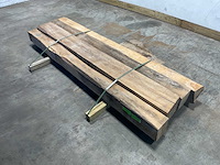 Teak balk 230x15-24 cm (4x) - afbeelding 1 van  8