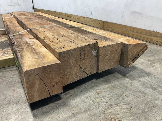 Teak balk 230x15-24 cm (4x) - afbeelding 5 van  8