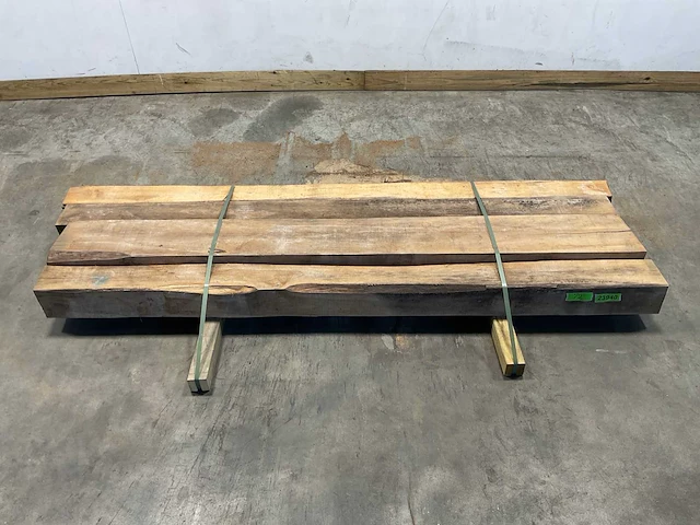 Teak balk 230x15-24 cm (4x) - afbeelding 2 van  8