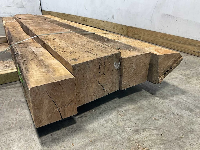 Teak balk 230x15-24 cm (4x) - afbeelding 5 van  8