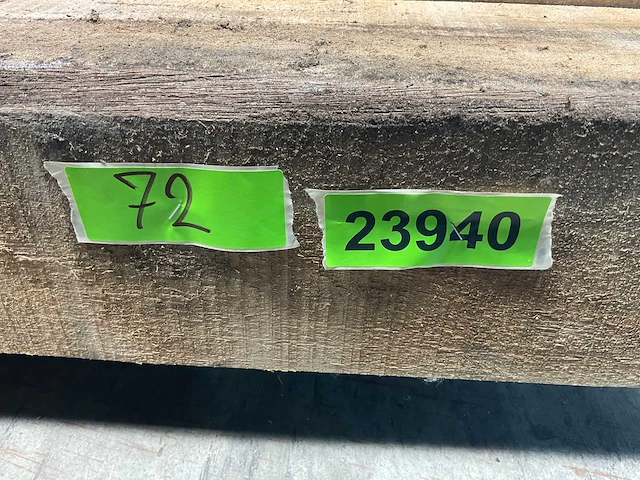 Teak balk 230x15-24 cm (4x) - afbeelding 7 van  8