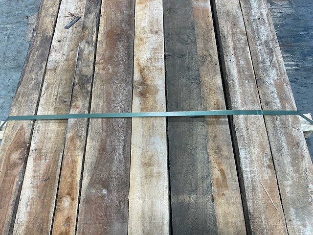 Teak balk 230x6-14 cm (9x) - afbeelding 4 van  8