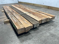 Teak balk 230x6-14 cm (9x) - afbeelding 6 van  8