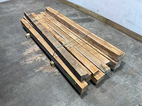 Teak balk 230x7-15 cm (10x) - afbeelding 1 van  8