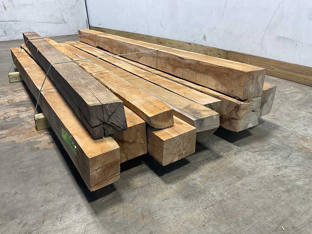 Teak balk 230x7-15 cm (10x) - afbeelding 7 van  8