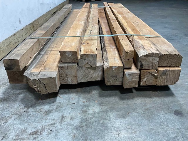 Teak balk 230x7-18 cm (14x) - afbeelding 8 van  8