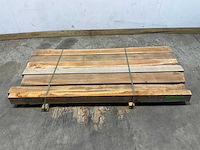 Teak balk 230x7-21 cm (7x) - afbeelding 1 van  6