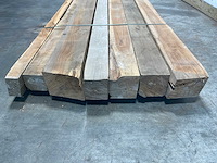Teak balk 230x7-21 cm (7x) - afbeelding 2 van  6