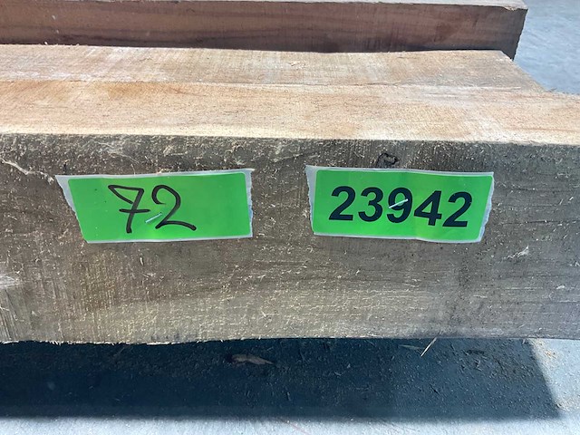 Teak balk 230x7-21 cm (7x) - afbeelding 6 van  6