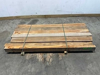 Teak balk 230x7-21 cm (7x) - afbeelding 2 van  8