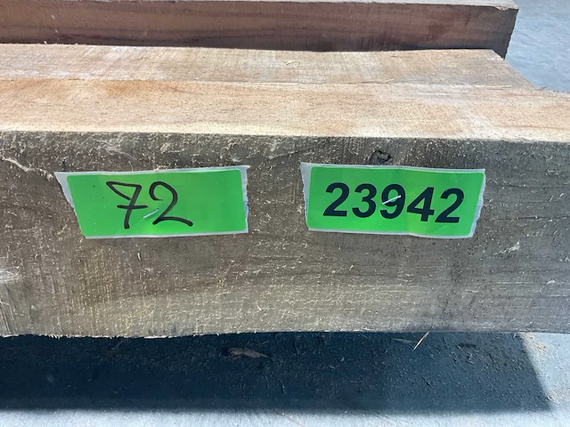 Teak balk 230x7-21 cm (7x) - afbeelding 8 van  8