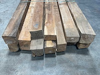 Teak balk 230x7,5-15 cm (12x) - afbeelding 3 van  8