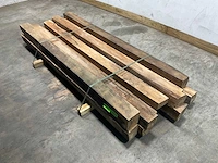 Teak balk 230x7,5-15 cm (12x)