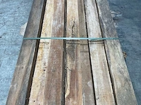 Teak balk 230x7,5-15 cm (12x) - afbeelding 4 van  8