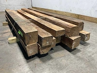 Teak balk 230x7,5-15 cm (12x) - afbeelding 7 van  8