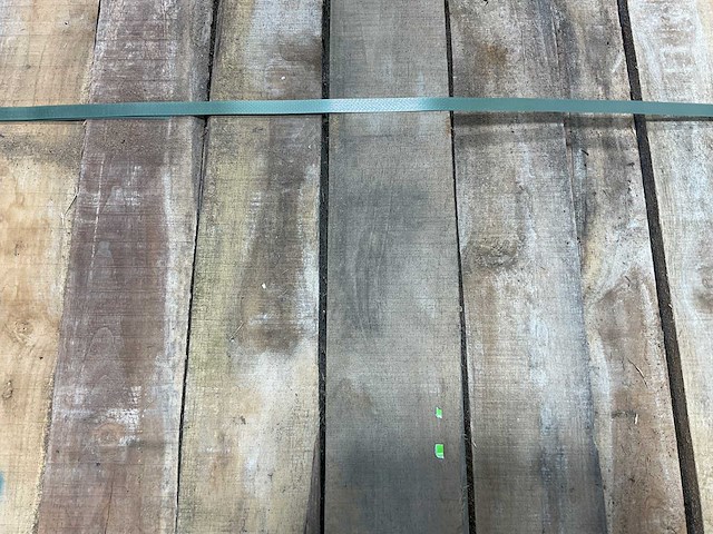 Teak balk 230x8-13 cm (8x) - afbeelding 3 van  8