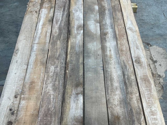 Teak balk 230x8-13 cm (8x) - afbeelding 5 van  8