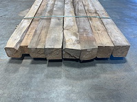 Teak balk 230x8-13 cm (8x) - afbeelding 6 van  8