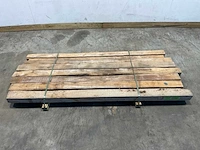 Teak balk 230x8-13 cm (8x) - afbeelding 1 van  8