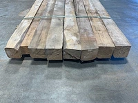 Teak balk 230x8-13 cm (8x) - afbeelding 5 van  8