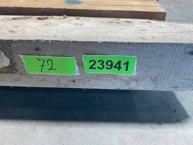 Teak balk 230x8-13 cm (8x) - afbeelding 7 van  8