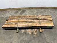 Teak balk 230x8-13 cm (9x) - afbeelding 2 van  8
