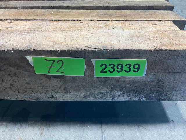 Teak balk 230x8-13 cm (9x) - afbeelding 6 van  8