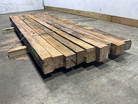 Teak balk 230x8-13 cm (9x) - afbeelding 7 van  8