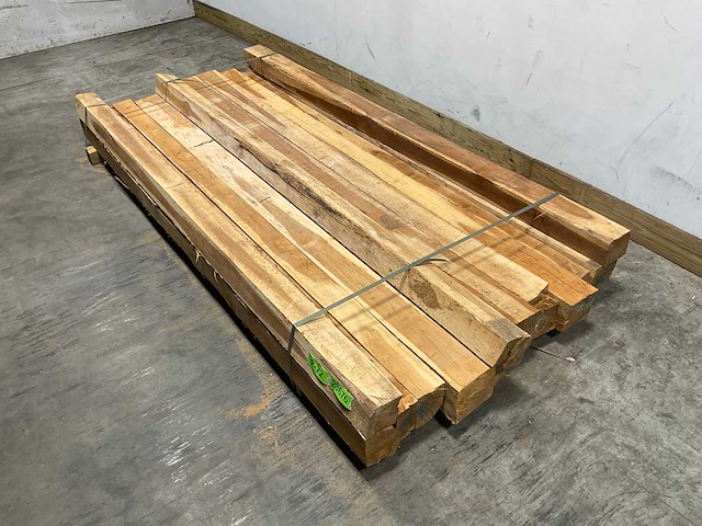 Teak balk 230x8-15 cm (13x) - afbeelding 1 van  8