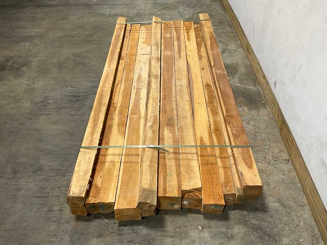 Teak balk 230x8-15 cm (13x) - afbeelding 3 van  8