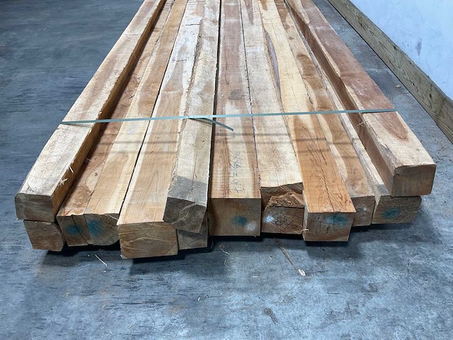 Teak balk 230x8-15 cm (13x) - afbeelding 5 van  8