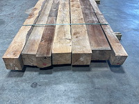 Teak balk 230x8-16 cm (7x) - afbeelding 3 van  5