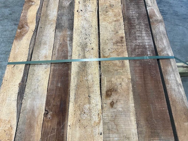 Teak balk 230x8-16 cm (7x) - afbeelding 3 van  8