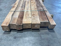 Teak balk 230x8-16 cm (7x) - afbeelding 5 van  8