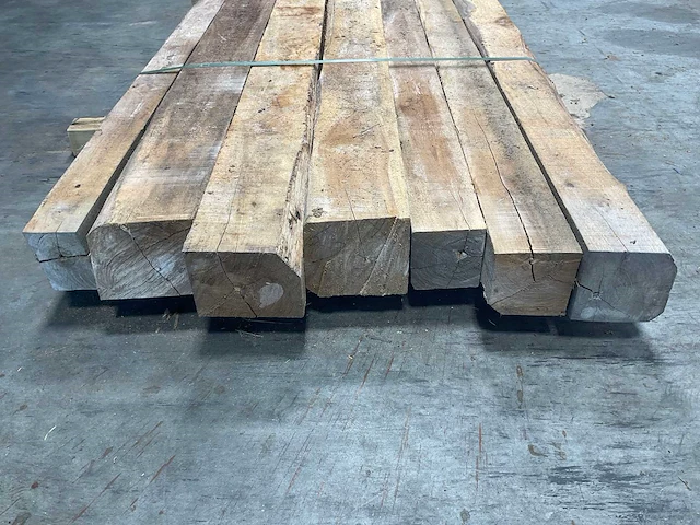 Teak balk 230x8-16 cm (7x) - afbeelding 8 van  8