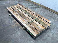 Teak balk 230x9-15 cm (7x) - afbeelding 1 van  6