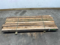 Teak balk 230x9-15 cm (7x) - afbeelding 2 van  6