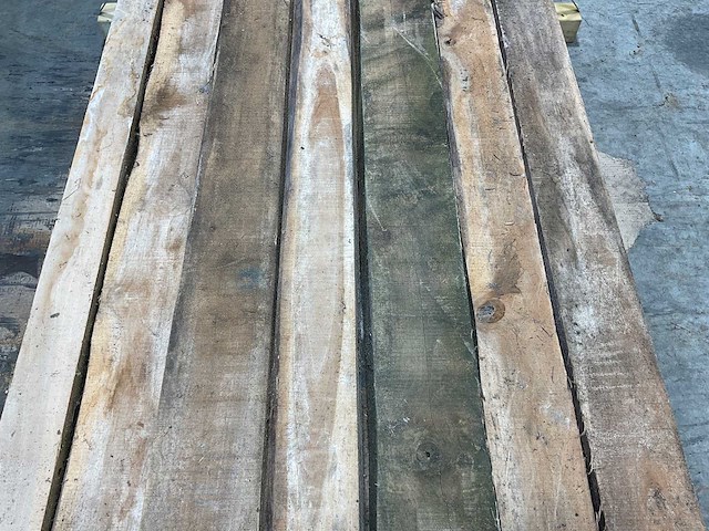 Teak balk 230x9-15 cm (7x) - afbeelding 3 van  6