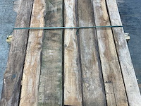 Teak balk 230x9-15 cm (7x) - afbeelding 4 van  6